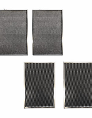 Replacement for Trion MAX 5 1400 441501-019 Aluminum / Carbon Pre/Post Filter Set:(2)- 12 x 16 x 1/4 Aluminum and (2) 12 x 16 x 1/4 Carbon