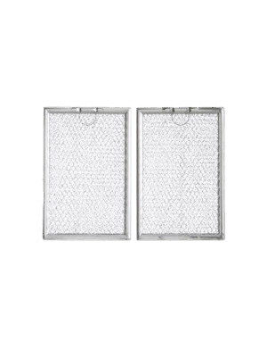 Aluminum Range Filters Compatible with Many Amana / GE/ Kitchenaid / LG / Maycor / Maytag / Whirlpool Models- 4 3/4 x 13 x 3/32 - 2 Pack