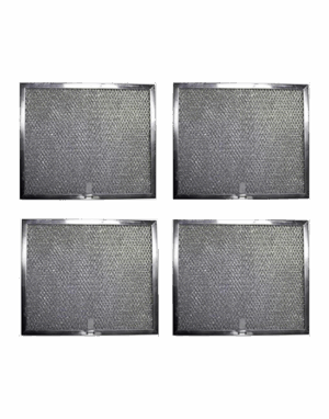 Aluminum Replacement Range Hood Filter 9-7/8 x 11-11/16 x 3/8 (4-Pack)