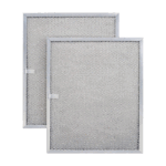 Aluminum Replacement Range Filter - Dimensions: 8-1/2 x 11-1/4 x 3/8 - 2 Pack