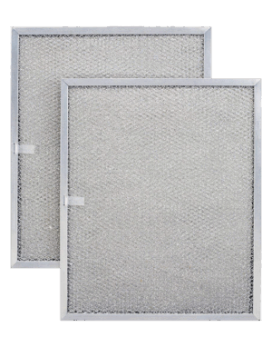 Aluminum Replacement Range Filter - Dimensions: 8-1/2 x 11-1/4 x 3/8 - 2 Pack