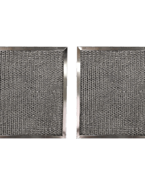Aluminum Replacement Range Filter Compatible With Nutone K079000, K079-000- Dimensions: 8 x 11 x 3/8 - 2 Pack