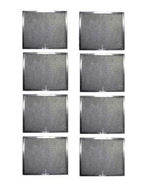 Aluminum Replacement Range Hood Filter 9-7/8 x 11-11/16 x 3/8 (8-Pack)