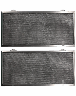 Aluminum Replacement Range Filter - Dimensions: 11-7/8 x 18-1/4 x 3/8 - 2 Pack